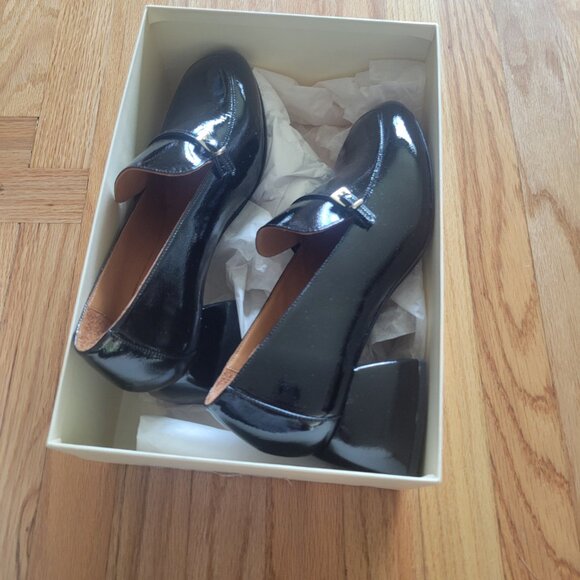 Sezane new in box victoire loafers patent black size 39 / US size 8 - Picture 2 of 4